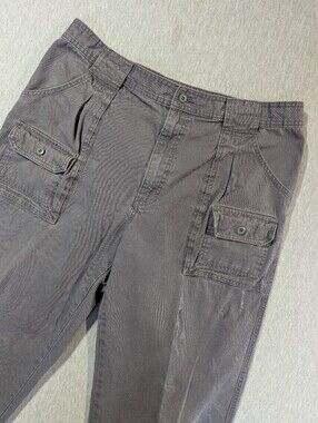 Cabela's 7-Pocket Hiker Cargo Pants Men's 36 X 30 Grey Canvas
